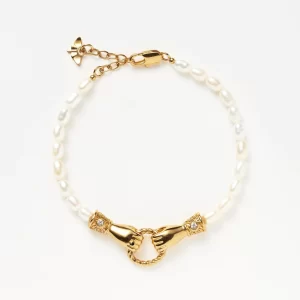 Gold Timepiece Link Chain Bracelet