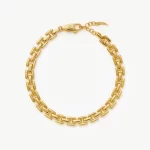 Timepiece Link Chain Gold Bracelet