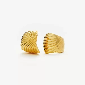 Timepiece Gold Earings