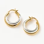 Dome Medium Hoop Earrings
