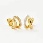 Dome Medium Hoop Earrings