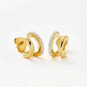 Dome Medium Hoop Earrings